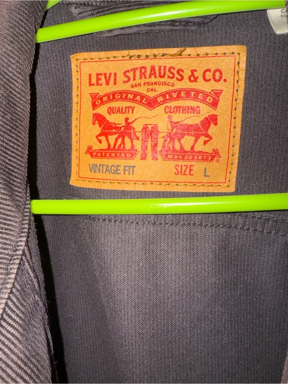 Levi's Brown/Black Corduroy Trucker Jacket - Picture 3 of 5